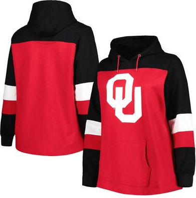 Plus Size Color-Block Pullover Hoodie