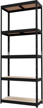 GoodHome Ryle 5 Shelf HDF Steel Unit 1790mm Shelving System