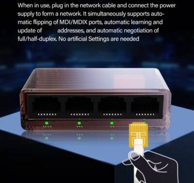 Fast Fast Transfer 5 Port Gigabit Networking Switcher