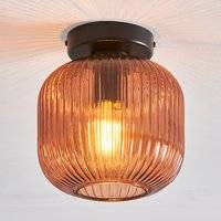 Dunelm Riley Amber Ceiling Flush Light