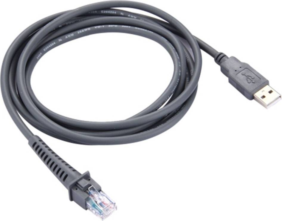 2m USB A Male to RJ45 Scanner Data Cable