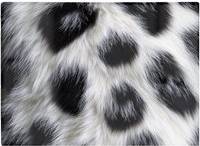 Warren Reed Snow Leopard Fur Print White One Size Chopping Board