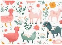 Warren Reed Fun On The Farmyard Multi One Size Chopping Board