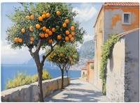 Warren Reed Oranges Growing In Sorrento Multi Chopping Board
