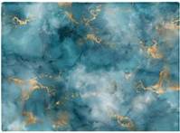 Warren Reed Gold And Blue Marble Effect One Size Chopping Board