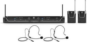 LD Systems U308 BPH 2 Dual Headset Wireless Microphone System