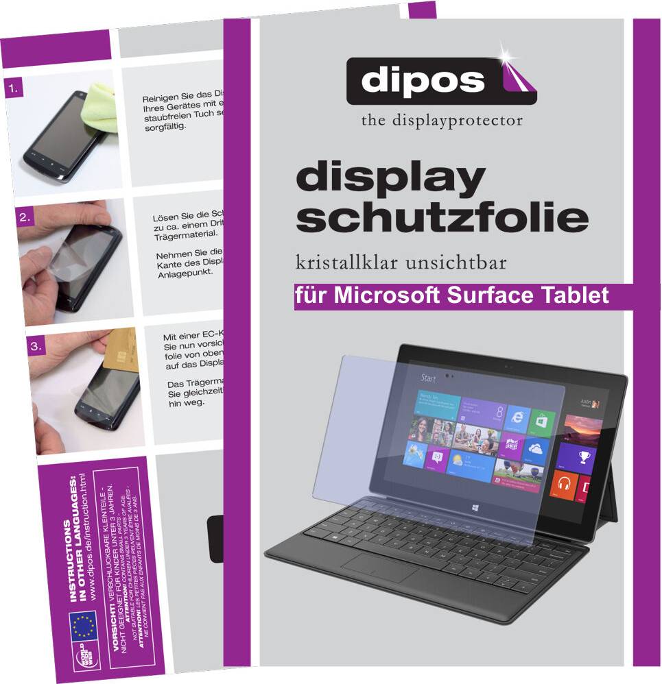 Dipos Screen Protector Surface Tablet Guard Crystal Clear
