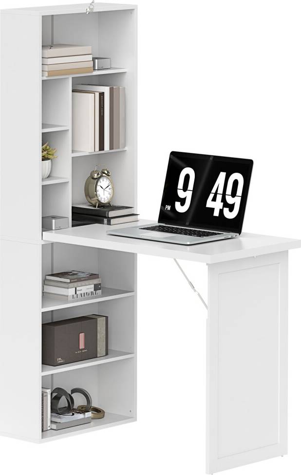 Homcom Convertible With Whiteboard Workstation Writing Desk