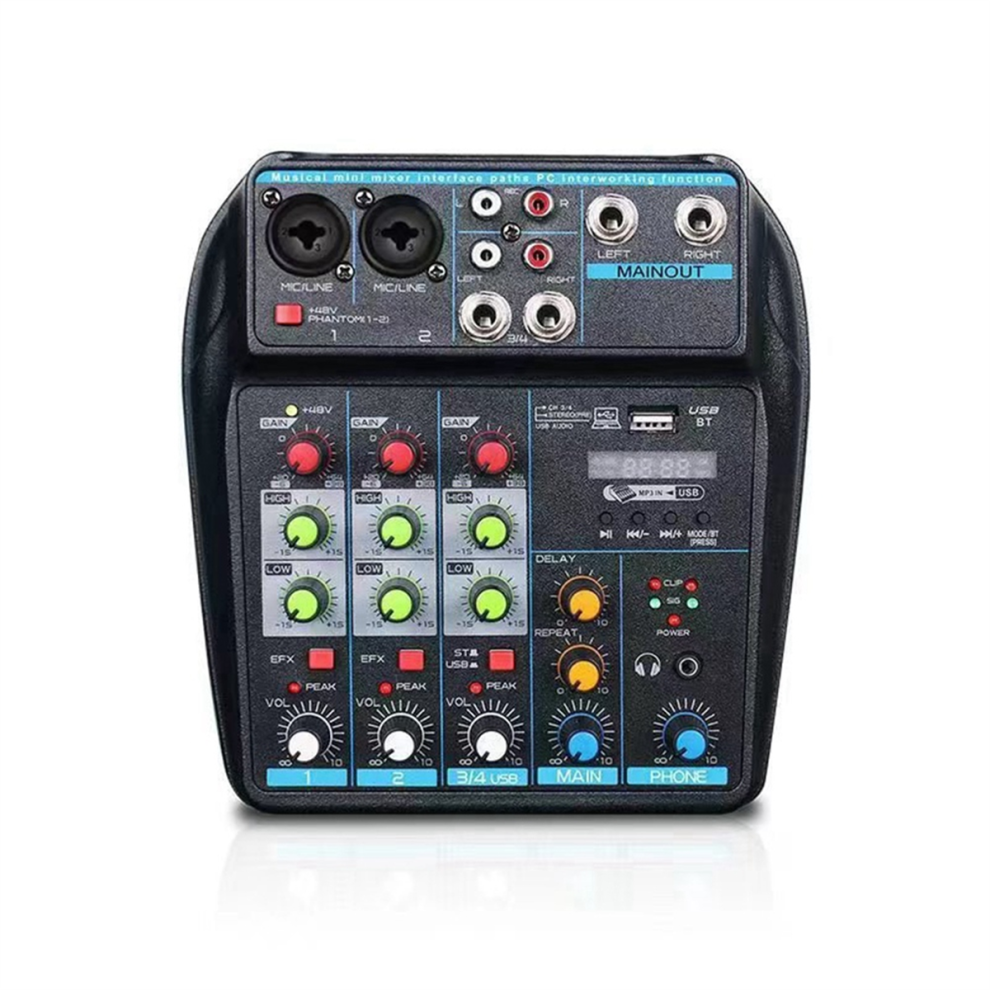 Typecat 4-Channel USB Audio Mixer Console