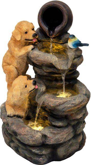 Pump plug MonsterShop Outdoor Water Feature Garden LED Plug-In Pump