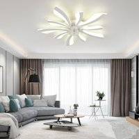 Dimmable LED Ceiling Fan With Lights White