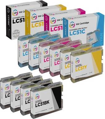 Speedy Inks Compatible Ink Replacement Brother LC51 Yellow
