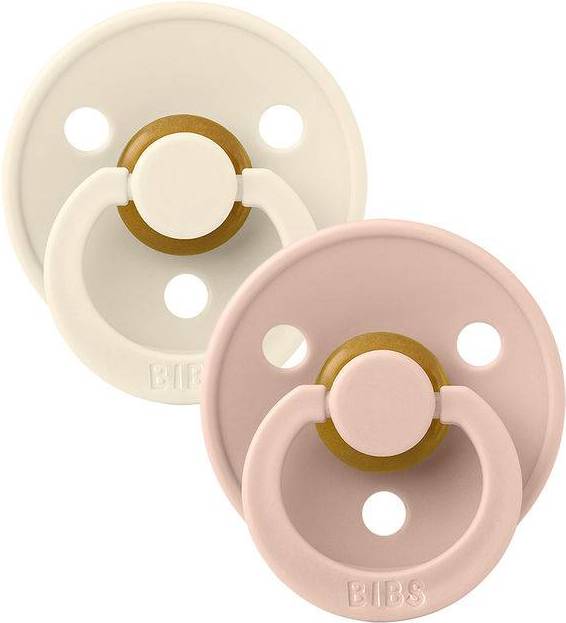 Colour Pacifiers Size 1 2-pack Ivory/Blush