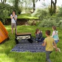 OutSunny Reversible Outdoor RV Rug 180 x 270 cm