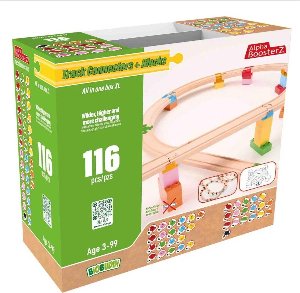 Alpha BoosterZ Track Connectors All In One Block Box XL