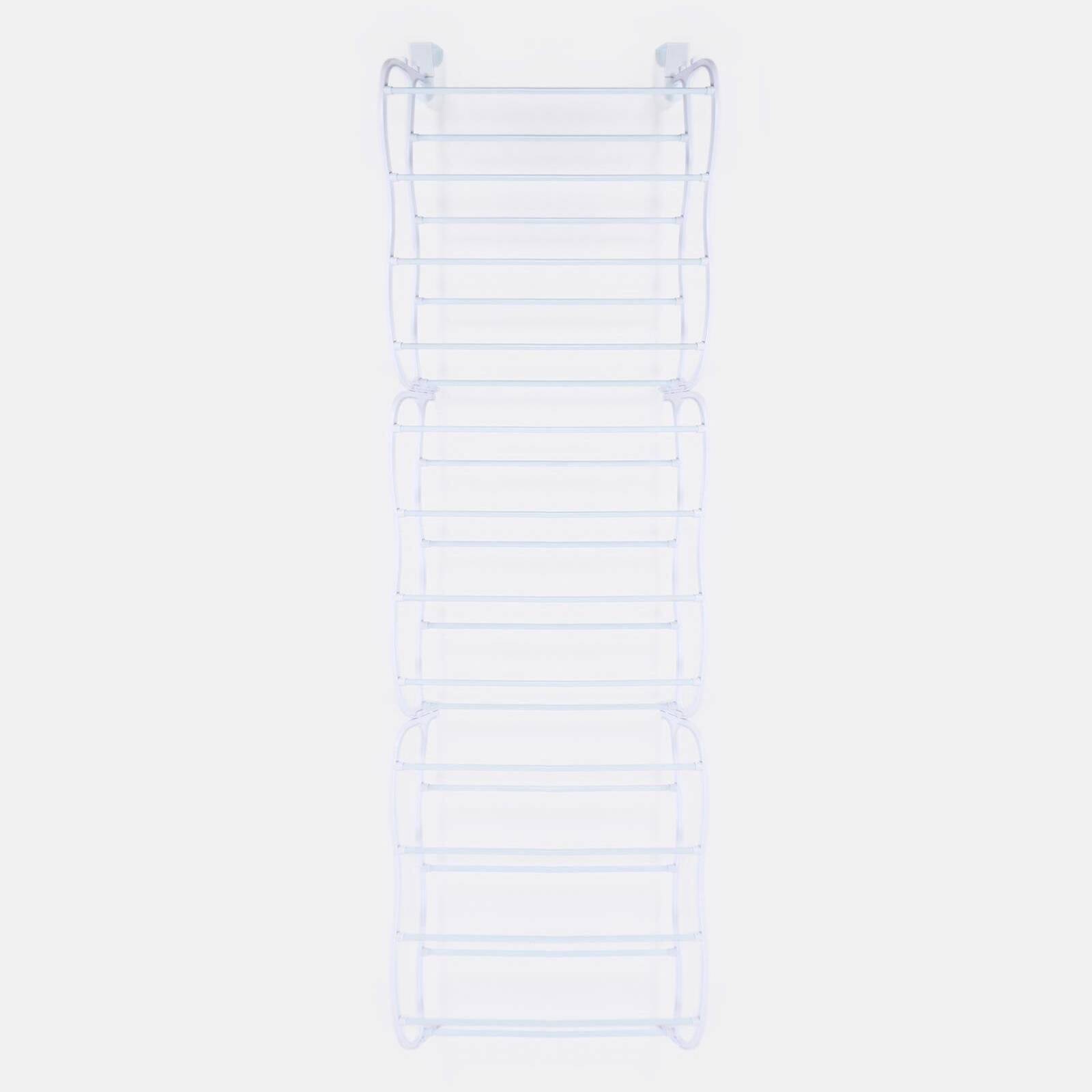 OHS Over The Door White Shoe Rack