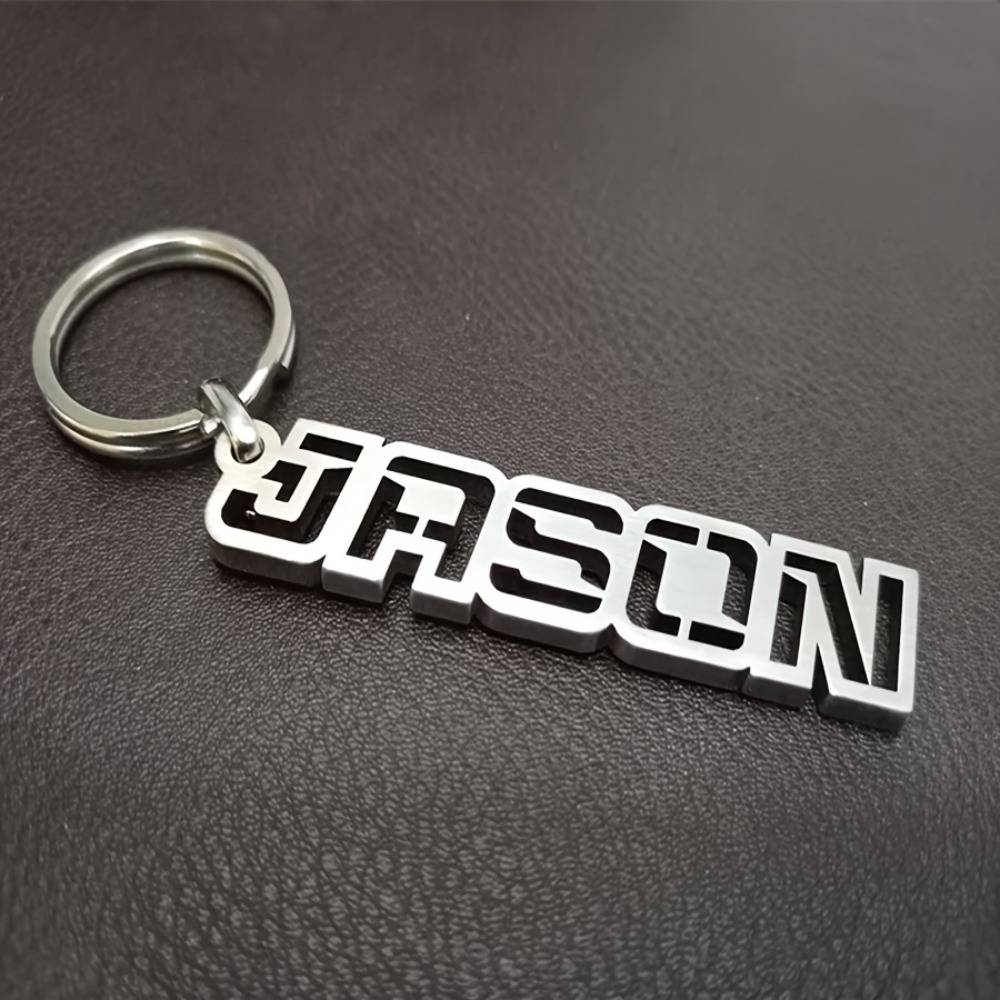 Temu Customizable Stainless Steel Keychain Metal Key Ring