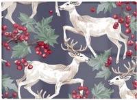 Warren Reed Reindeers And Holly Multi One Size Chopping Board