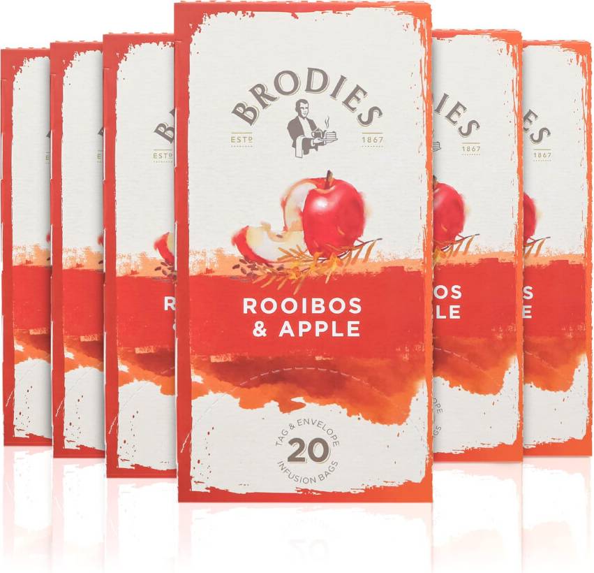 Apple tag Brodies Rooibos Apple Tag Envelope 6 Tea Bags
