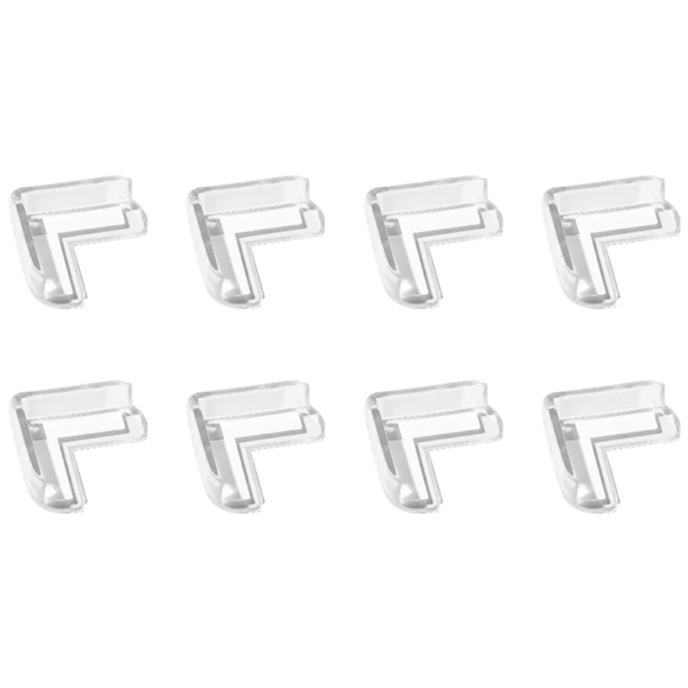 8PCS Transparent Anti Collision Angle PVC Pad