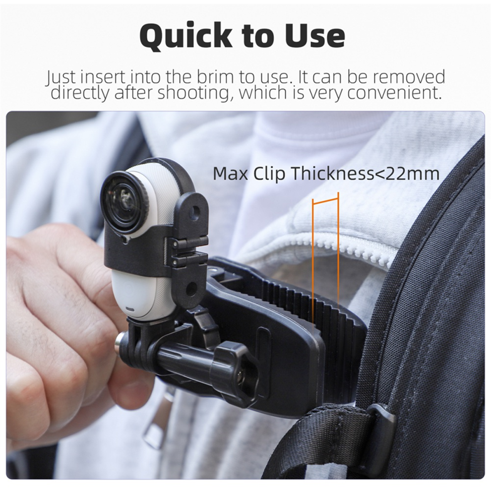 Backpack Clip for Insta360 GoPro
