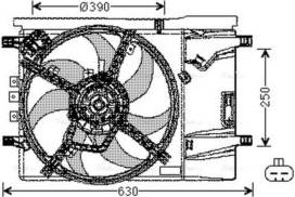 AVA Radiator Cooling Fan OL7539