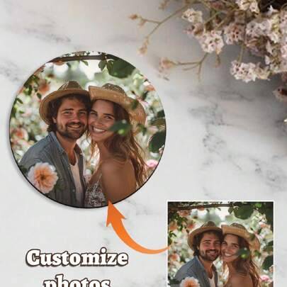 Shein Customized Personalized Couple Image Photo Coaster