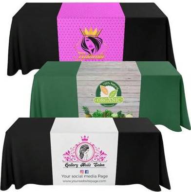 Shein Custom Table Runner Full Color Tablecloth