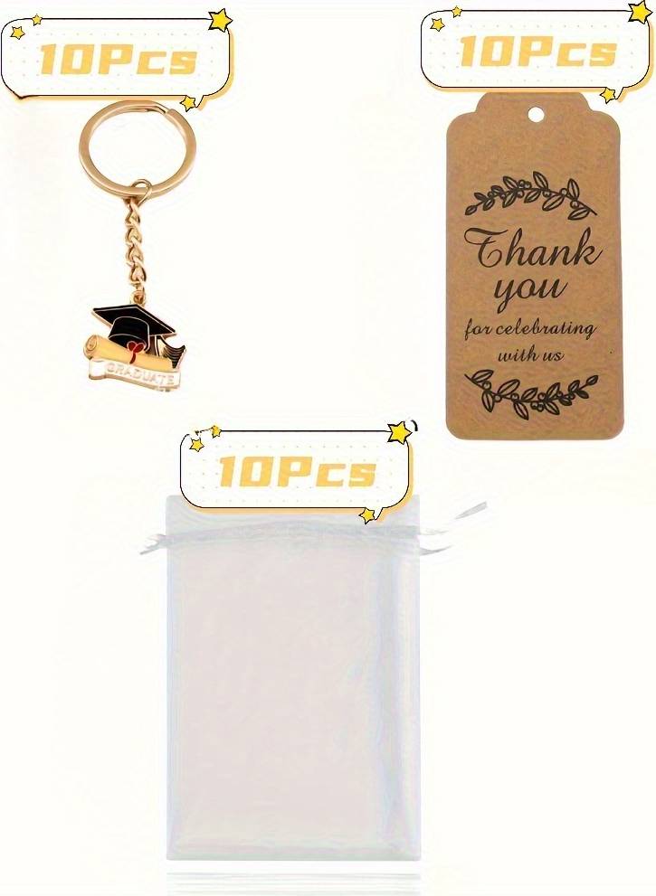 Temu Graduation Keychain Gifts Metal Rectangle Shape - Metal