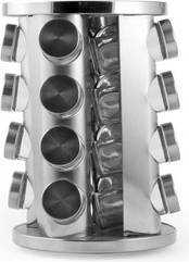 H&H Spice Rack 16 Jars Rotating Stand