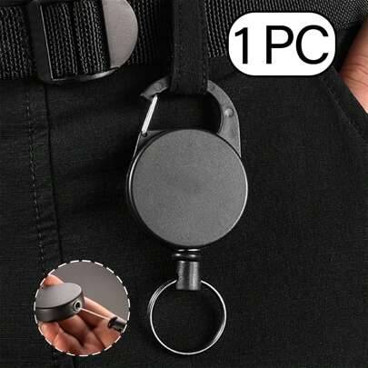 Shein Multifunctional Roll Retractable Keychain For Men