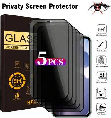 Privacy screen protector Shein 5pcs Full Screen Privacy Screen Protector