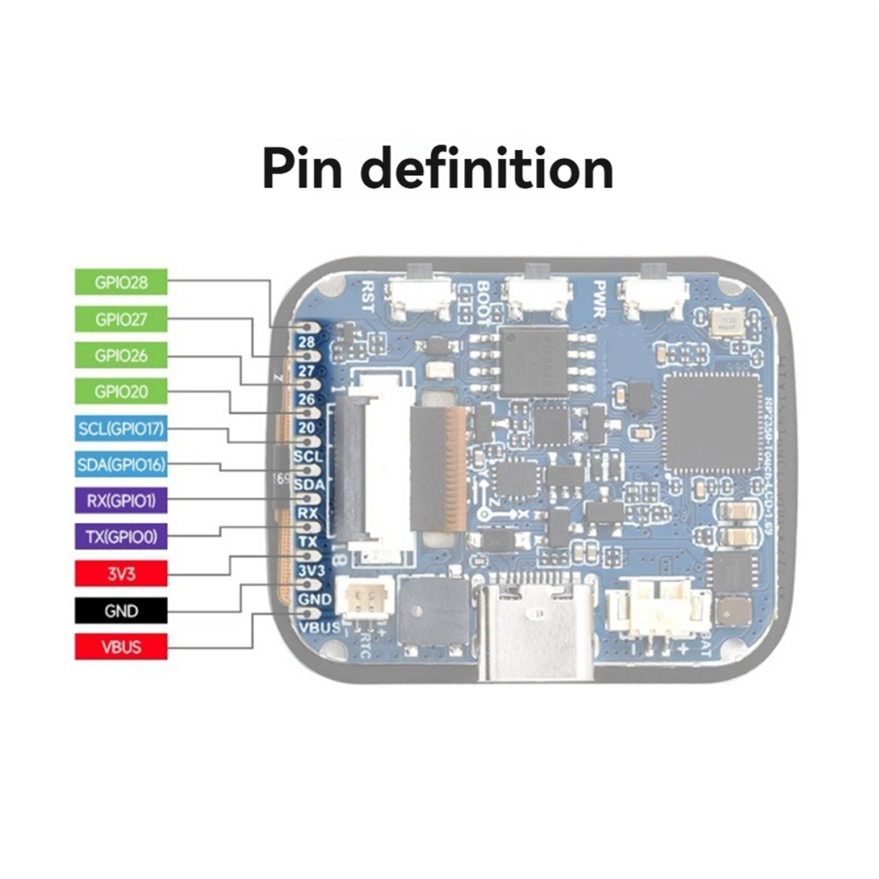 Sans Marque 1.69In IPS Touchscreen Development Board