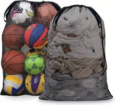Shein Large Capacity Mesh Storage Bag - Drawstring