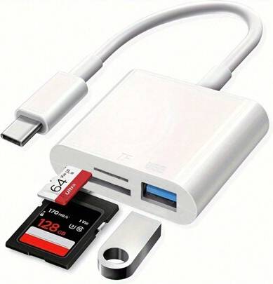 Shein 3-In-1 USB-C Card Reader Fast Transfer