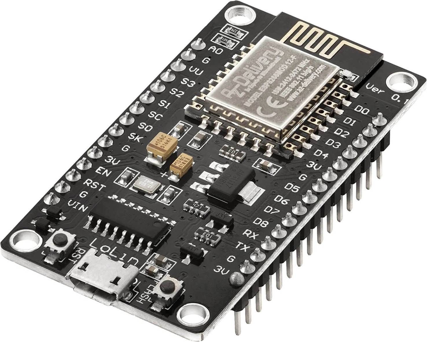 AZDelivery NodeMCU Lua Lolin V3 Module ESP8266 ESP-12F WIFI Development Board