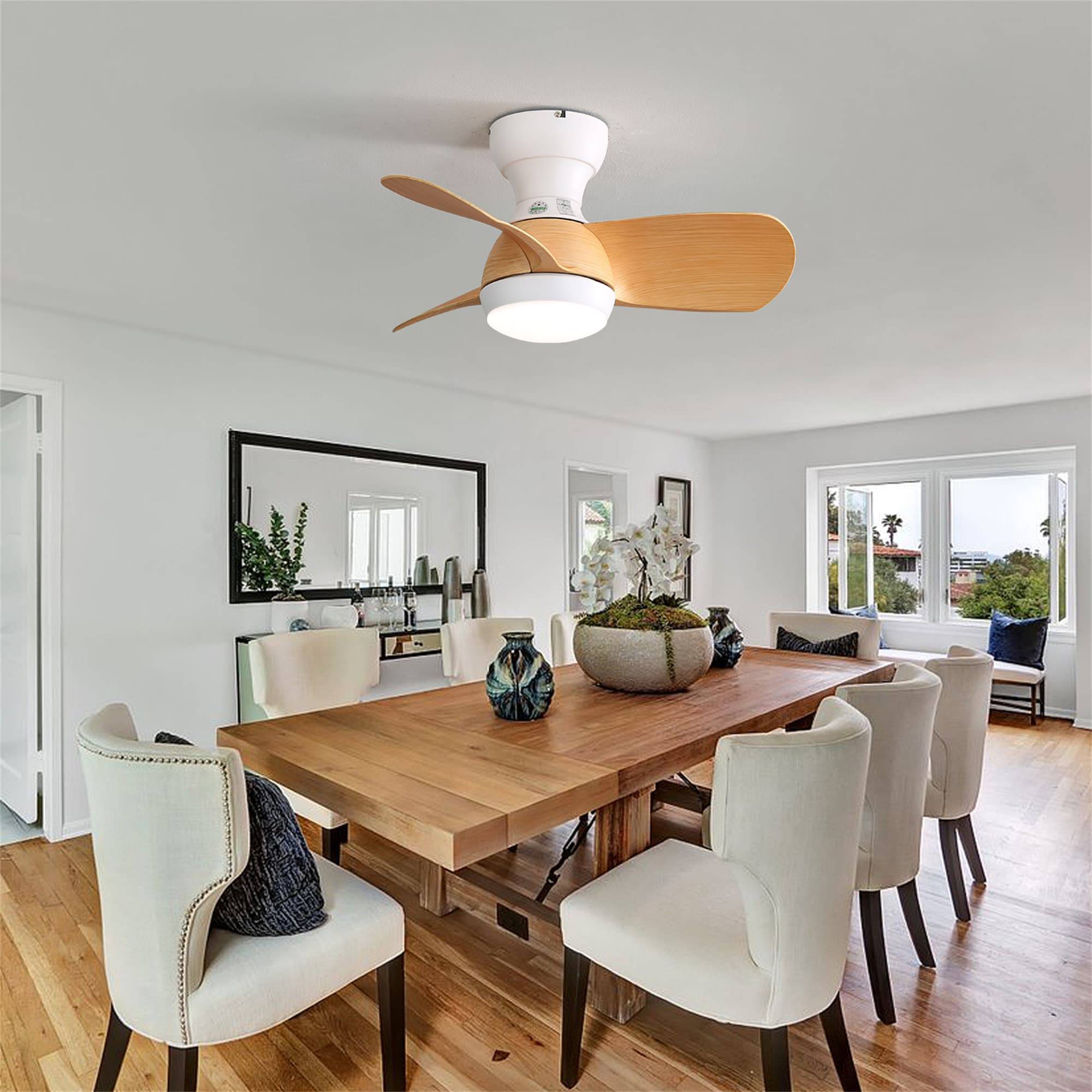 Modern ceiling fans Baboom Modern Ceiling Fan With LED Light