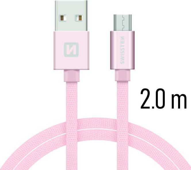 Swissten Quick Charge Universal Micro USB Data Cable 2.0m