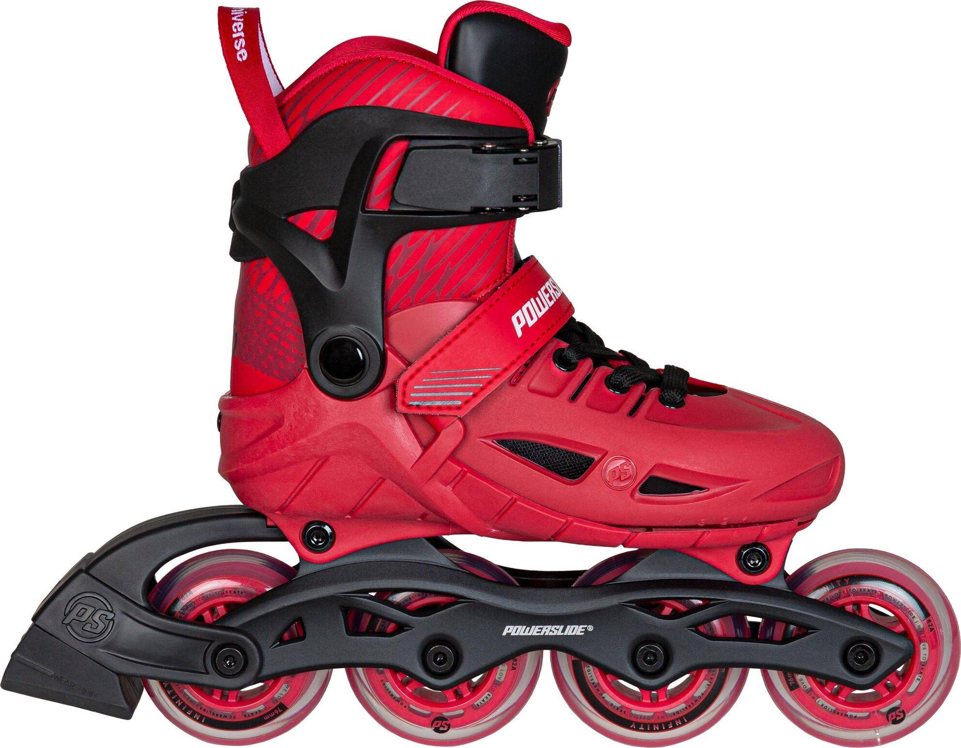Universe 4W Adjustable Inline Skates - Red