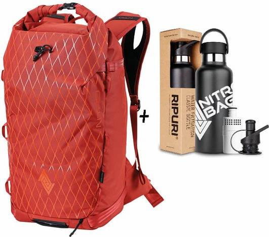 Nitro Splitpack X Ripuri Set Vandrer Rygsæk - Rød