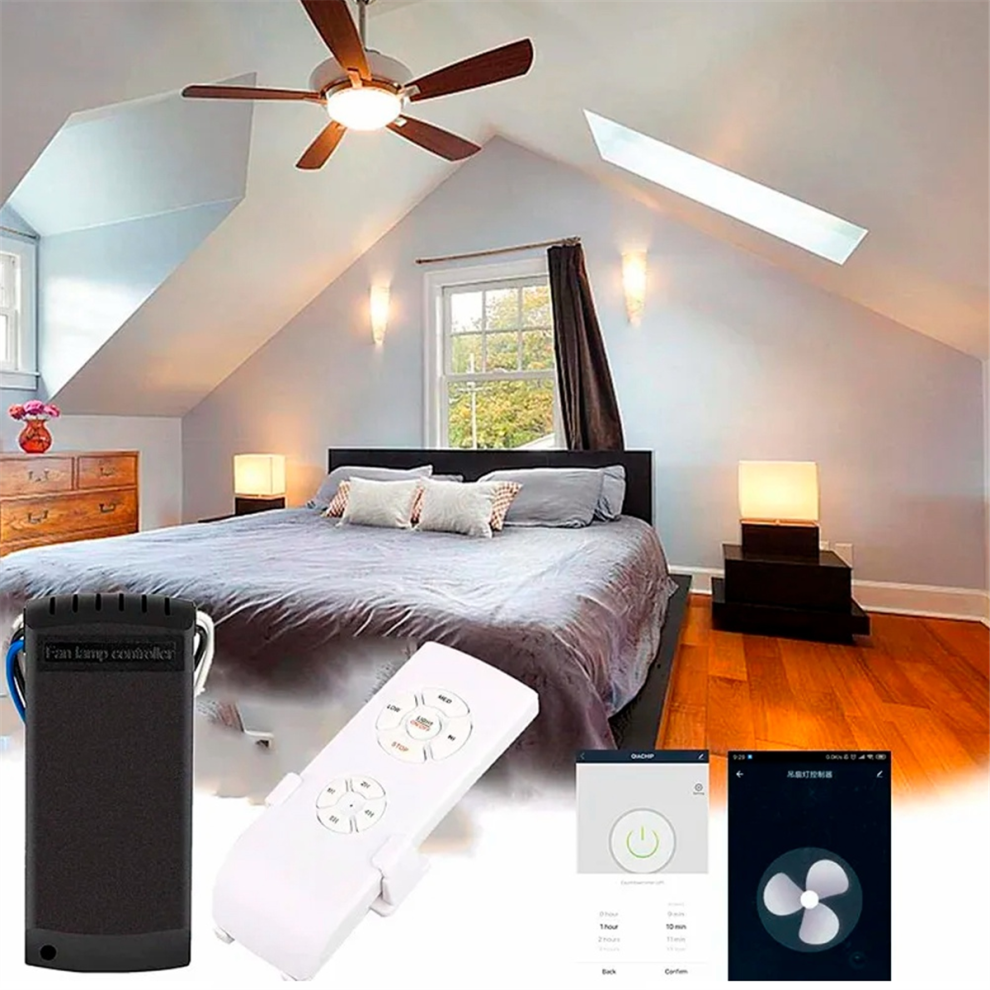 Sans Marque Tuya WiFi Ceiling Fan Remote Control Kit