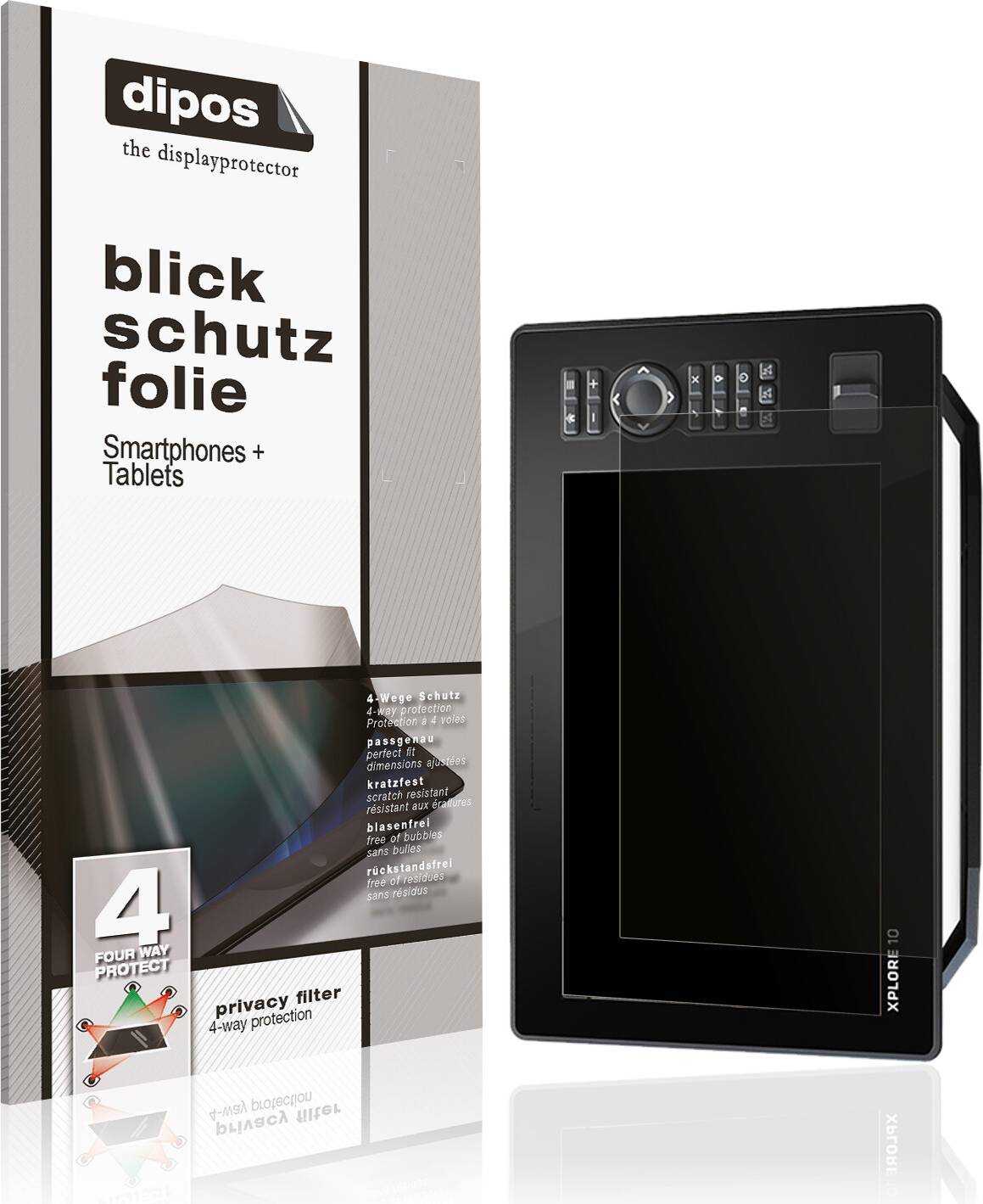 Dipos Humminbird Xplore 10 Privacy Filter Screen Protector