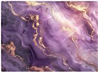 Warren Reed Purple Gold Marble Effect One Size Chopping Board