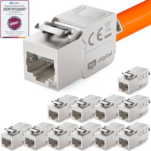 Cat6a Keystone RJ45 Front Cable