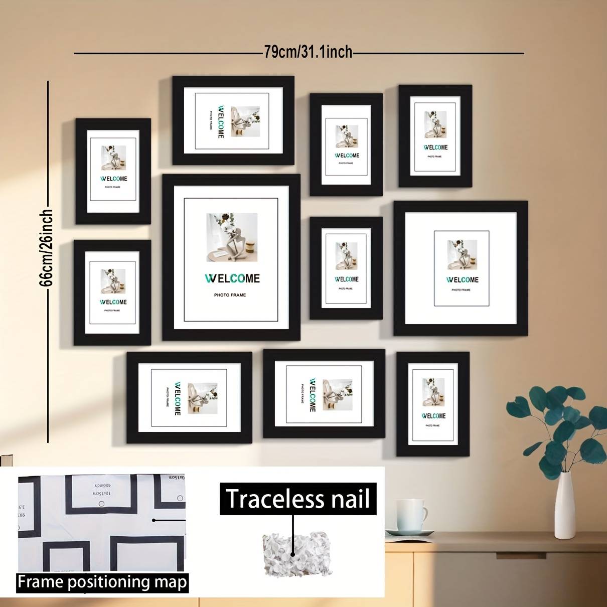Temu 11 Frames In A Set Photo Frame