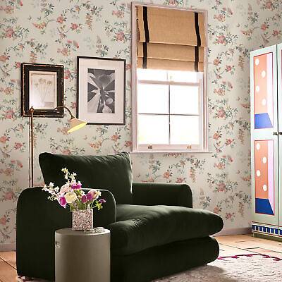 Cath Kidston Birds Roses Spring Wallpaper