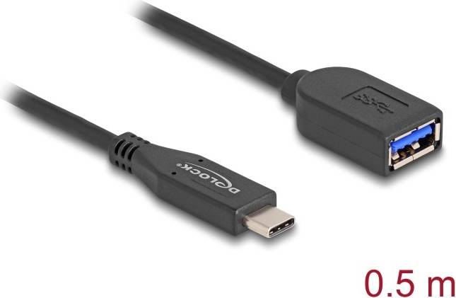 DeLock USB Adapterkabel 50cm Sort 0.5m