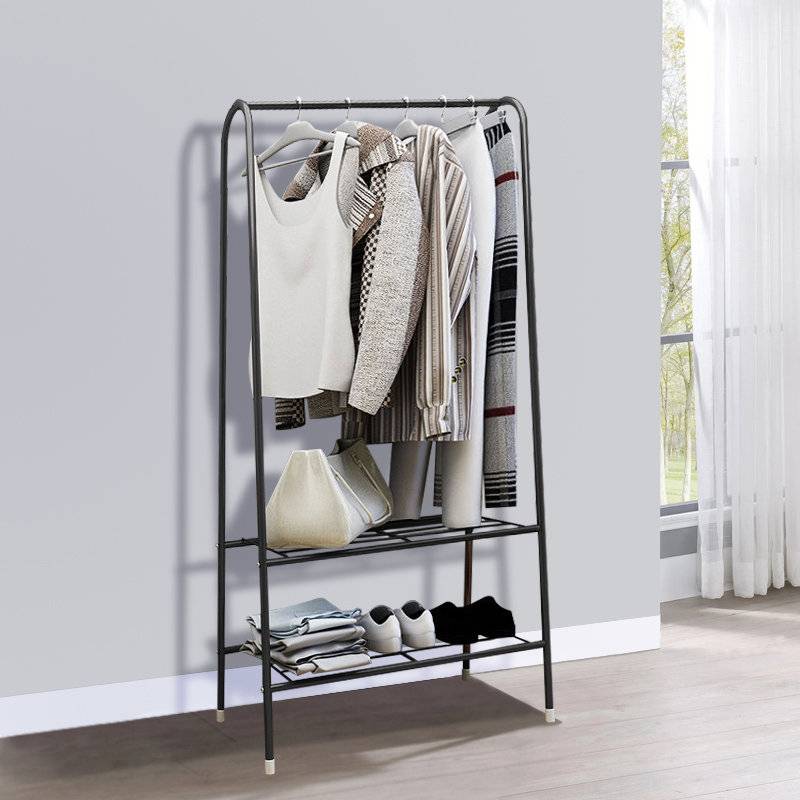 Rebrilliant Black Racks 60cm L Clothes Rack