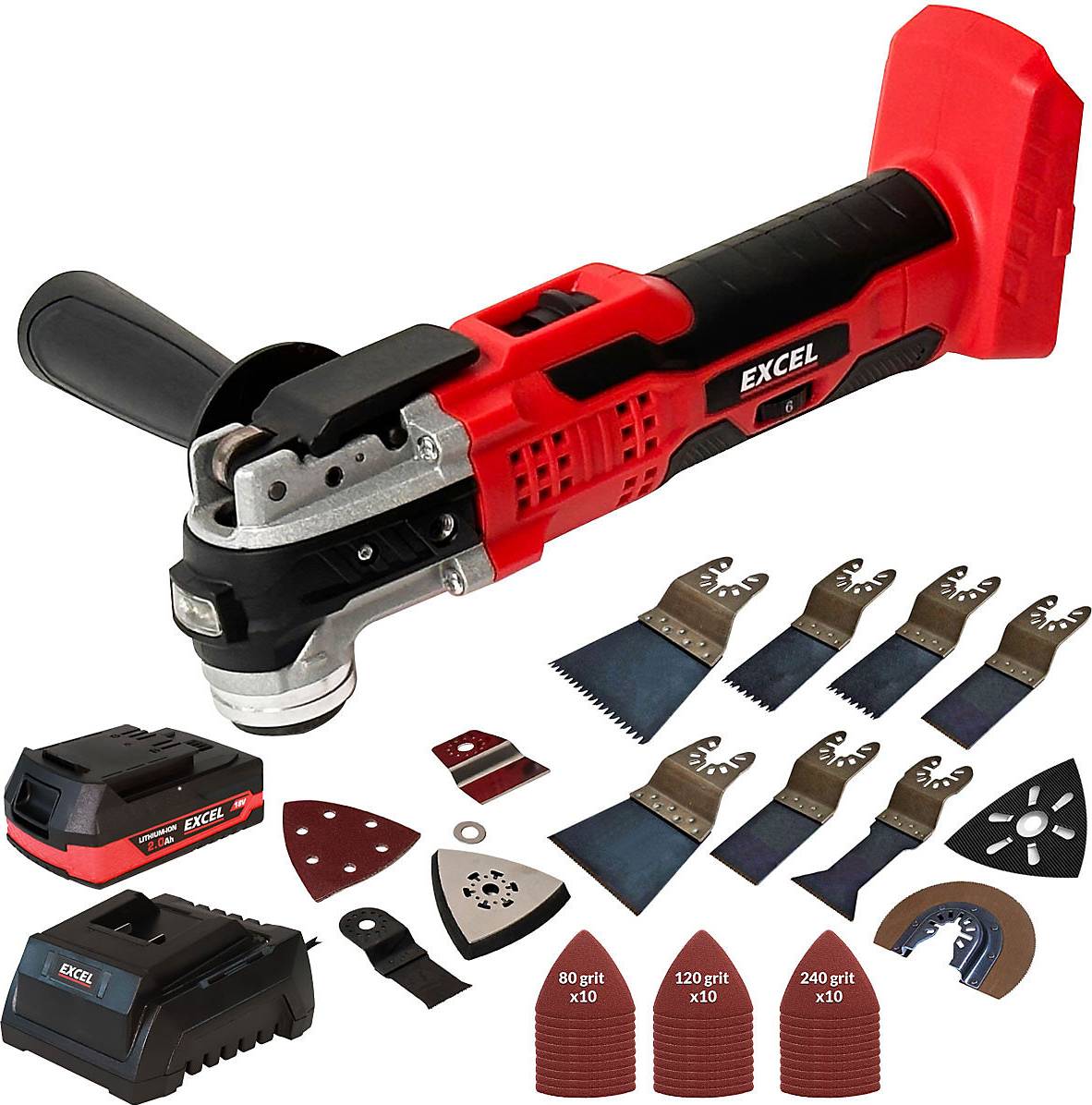 Excel 18V Oscillating Multi Tool Set