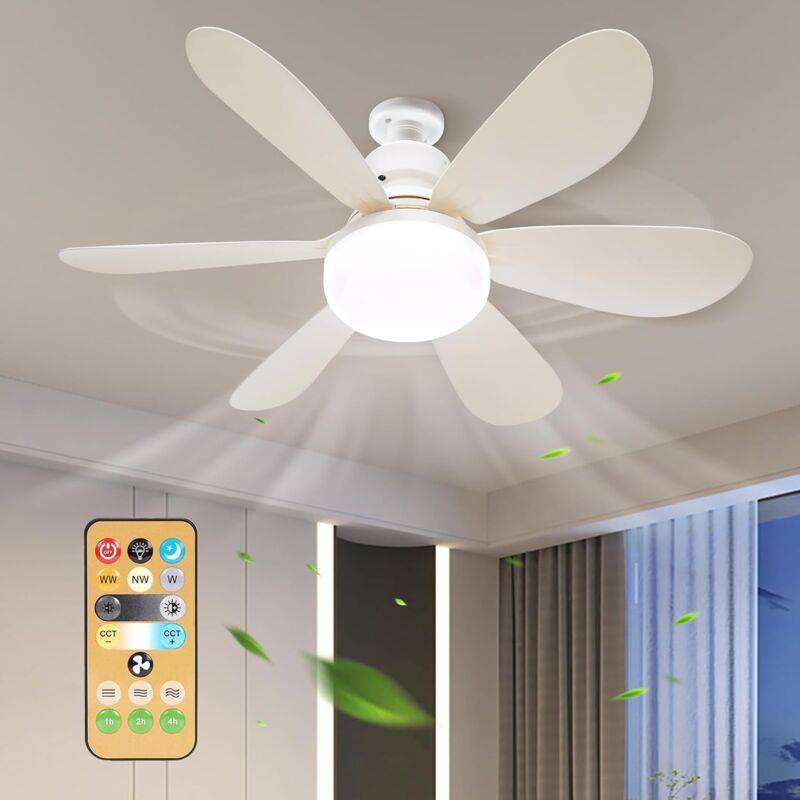 Aiperq Silent Ceiling Fan With Light Remote Control